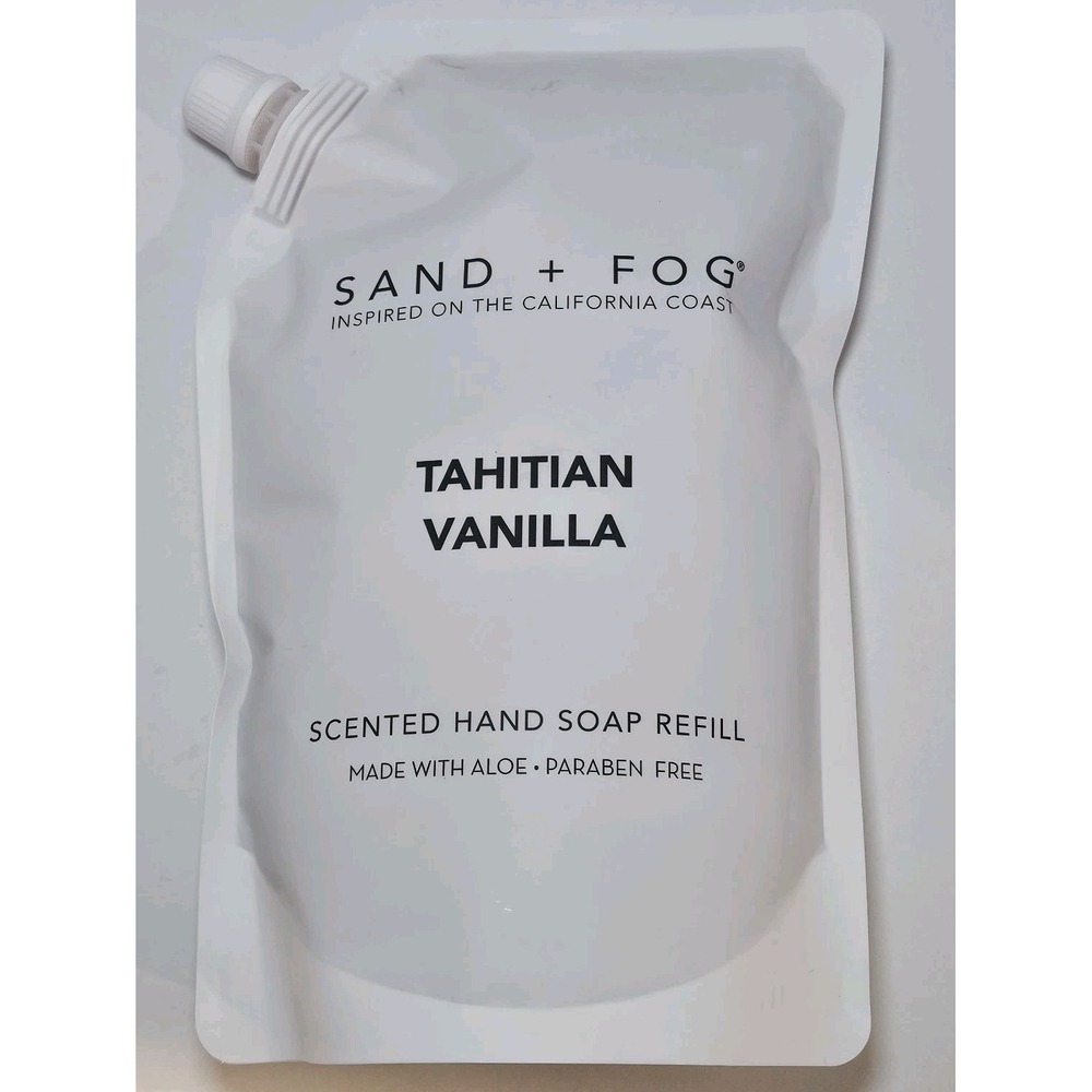 Sand +‎ Fog TAHITIAN VANILLA Scented Hand Soap Refill /Made With Aloe / 34 Oz